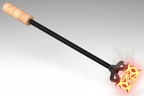 Hierro para grabado de ganado RIGEL - render fotorrealista